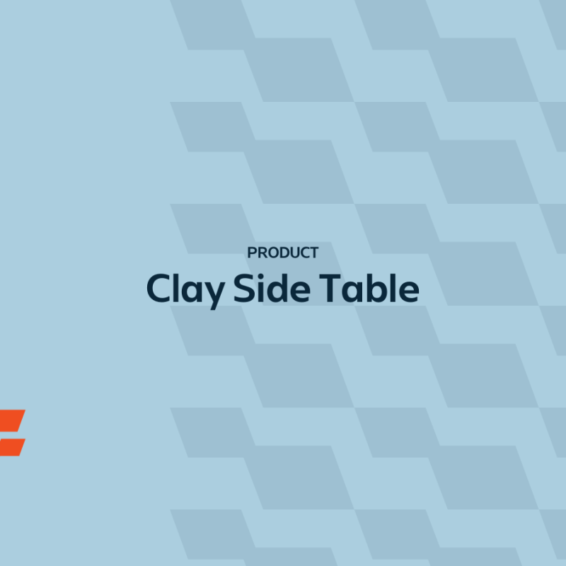 Clay side table