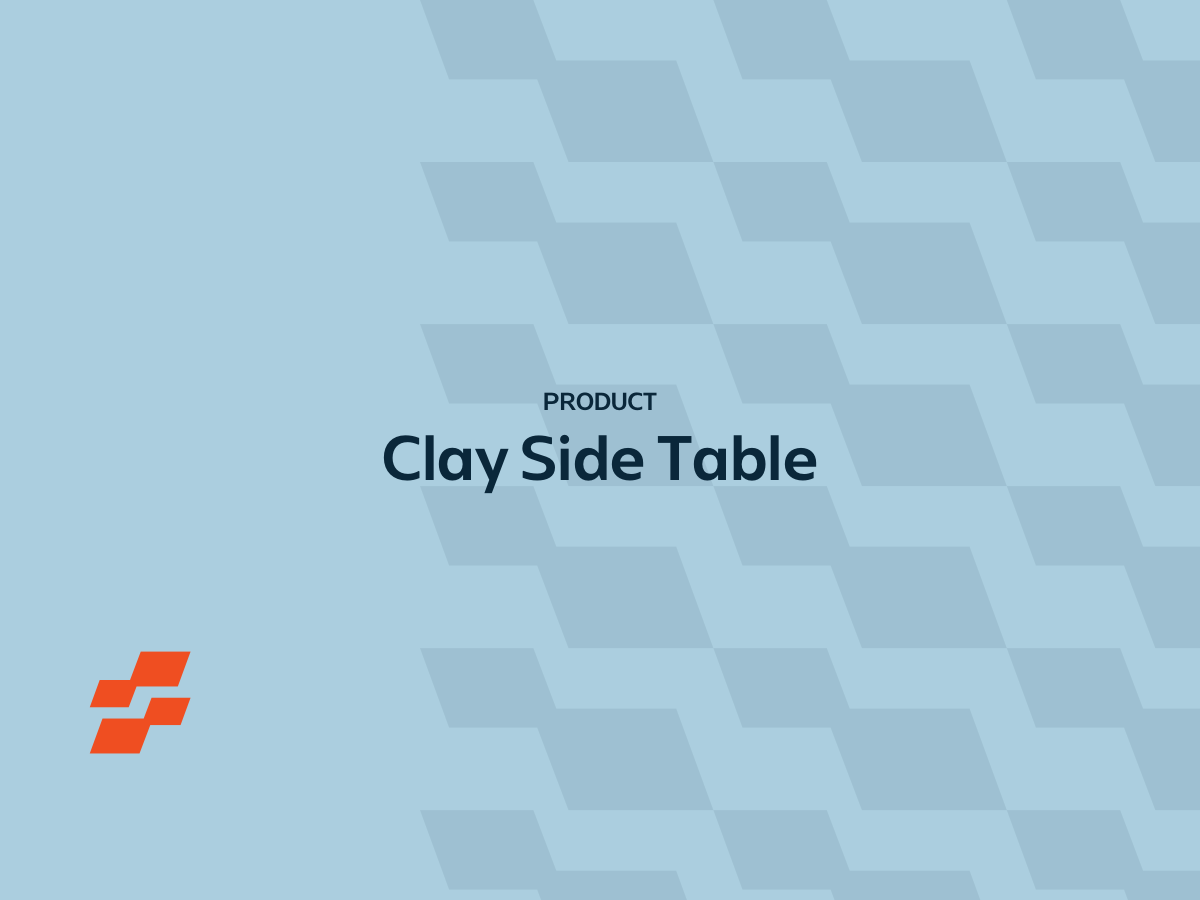 Clay side table
